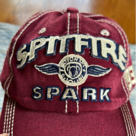 Spitfire Spark Hat Cap, Fade Red, Embroidered, American Motor history 1932 NEW - Picture 6 of 10